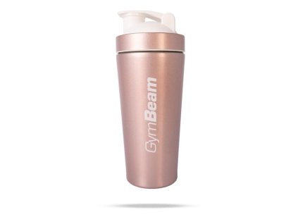 Šejkr Steel Rose Gold 750 ml - GymBeam (Barva růžová)