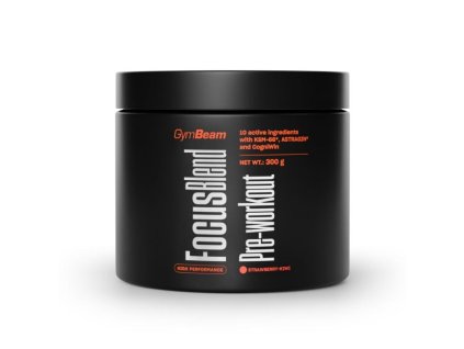 Focus Blend Pre-workout - GymBeam (Příchuť jahoda kiwi, Balení (g) 300 g)
