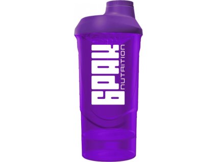 6Pak Nutrition Šejkr 6Pak se zásobníkem - 500 ml (fialový) (Příchuť fialový - 500 ml)