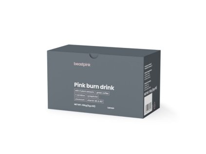 Pink burn drink - GymBeam (Příchuť citrón, Balení (g) 150 g)