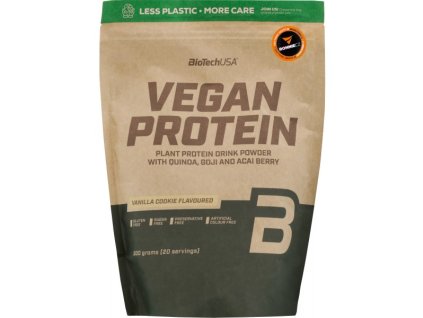 BioTech USA Vegan Protein - 500 g, čoko-skořice (Příchuť vanilka-cookie, Velikost 500 g)