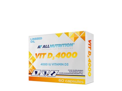 ALLNUTRITION VIT D3 4000 60caps LINSEED OIL