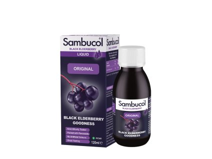 Sambucol Original Liquid 120 ml (Příchuť Černý Bez)