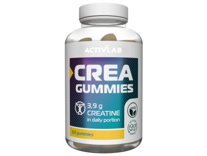 Activlab Crea Gummies, Kreatin monohydrát - 60 gumových bonbónů (Příchuť Lemon-Lime)