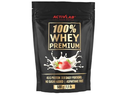 Activlab 100% Whey Protein Premium - 500 g (Příchuť Jahoda)