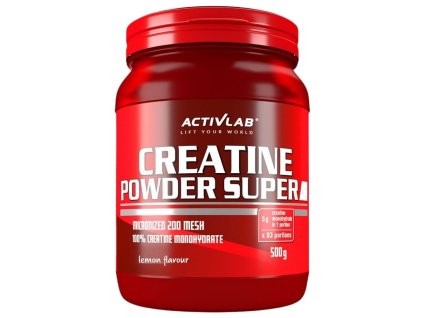 Activlab Creatine Powder Super 5000 mg - 500 g (Příchuť Citron)