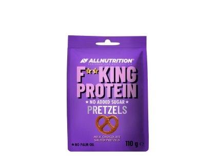 ALLNUTRITION FITKING PROTEIN PRETZELS 110g MILK CHOCOLATE SALTED PRETZLES
