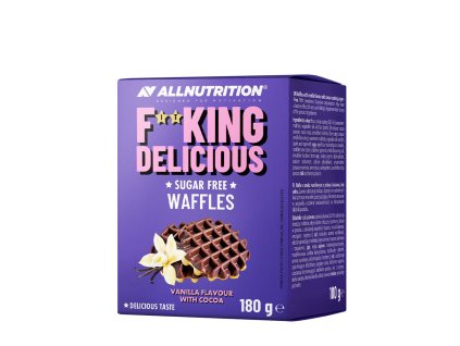 ALLNUTRITION FITKING DELICIOUS WAFFLES 180g VANILLA FLAVOUR WITH COCOA