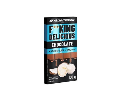 ALLNUTRITION Fitking Delicious Chocolate 100 g (Příchuť Mléčná čokoláda s kokosem)