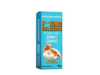 ALLNUTRITION Fitking Delicious Donut Cookie 128 g (Příchuť Kokos a karamel)
