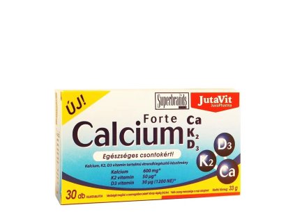 Jutavit Calcium Forte CA K2 D3 vitamin tabletta 30db