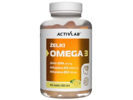 Activlab Gummies Omega 3 - 60 gummies (Příchuť Limetka Citrus)