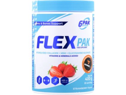 6Pak Nutrition Flex Pak - 400 g, pomeranč (Příchuť pomeranč, Velikost 400 g)