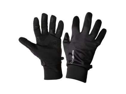 Větruodolné rukavice Alpine - GymBeam (Velikost M, Barva černá)