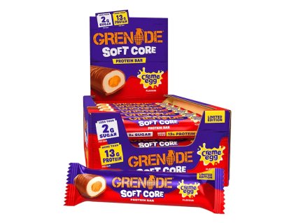 grenade soft core creme egg protein bar 45g x 18 9669429
