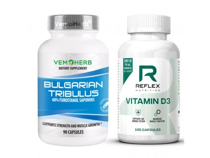 VemoHerb Bulgarian Tribulus 90 tablet + Vitamin D3 100 kapslí