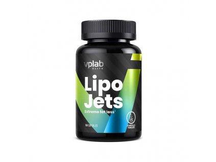 VPLab LipoJets 100 kapslí, termogenní spalovač tuku s kofeinem, rostlinnými extrakty a l-theaninem