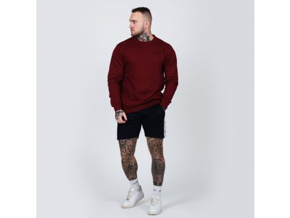 Mikina Basic Jumper Burgundy - GymBeam