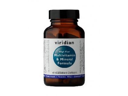Viridian High Five Multivitamin & Mineral Formula 60 kapslí  + ZDARMA N.O Assassins Pump 10g