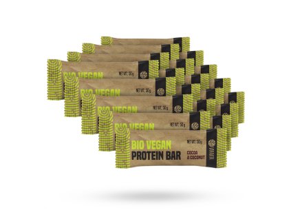 bio vegan protein bar 20x cocoa coconut 1