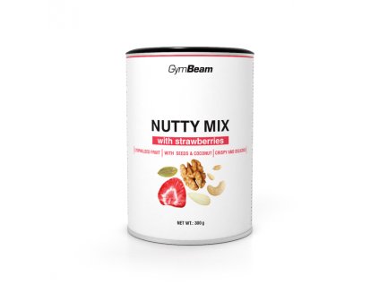nutty mix with strawberries 300 g gymbeam