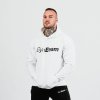 Mikina PRO Hoodie White - GymBeam (Velikost M, Barva bílá)