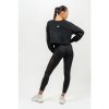 Crop Mikina Gym Spirit Black - NEBBIA (Velikost XS, Barva černá)