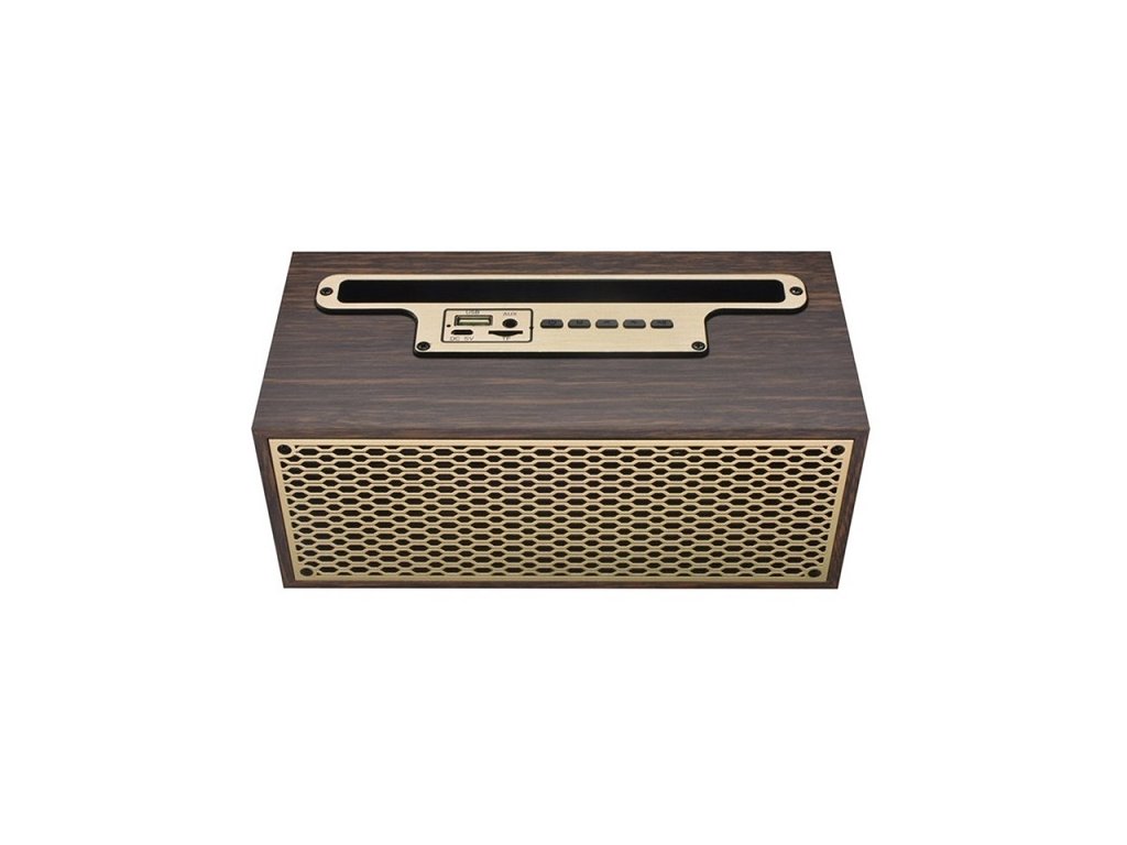 Retro bluetooth reproduktor Anatronic XM 5h hnědý 1