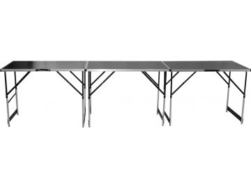 3x hliníkový skládací prodejní pult stůl stolek