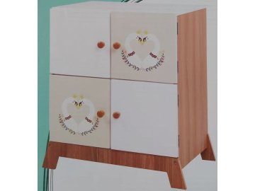 KidLand Dětská komoda Labutě