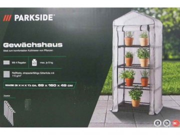 Parkside 497891 Zahradní foliovník 4 police 69 x 160 x 49 cm