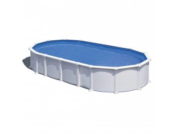 Planet Pool Nadzemní bazén s ocelovou stěnou Classic White/Blue 6,1 x 3,6 x 1,2 m 28914
