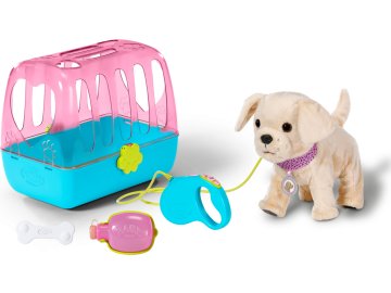 Zapf Creation Baby Born Můj veselý pejsek s přepravním boxem