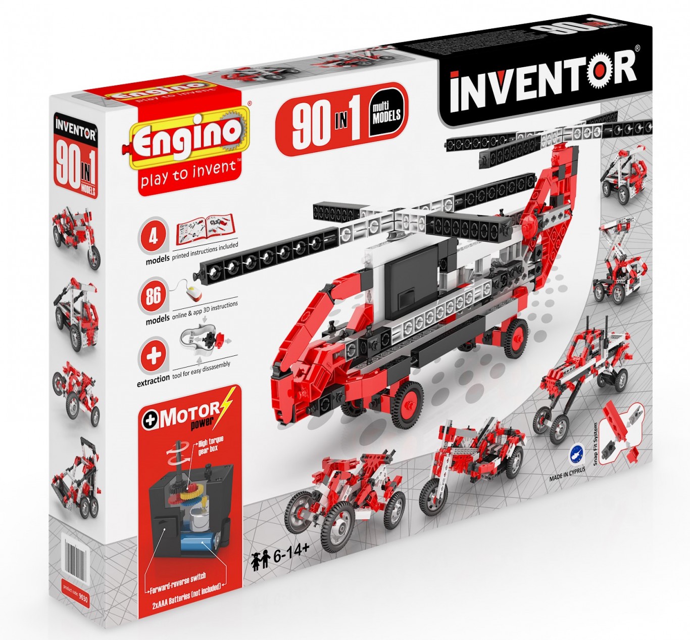 Stavebnice Engino 9030 Inventor 90 Modelů motorizovaný set