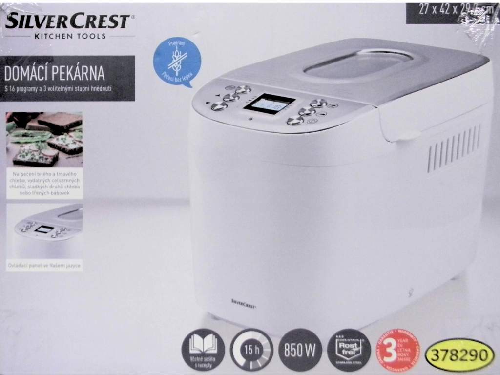 Domácí pekárna chleba Silvercrest SBB 850 E1