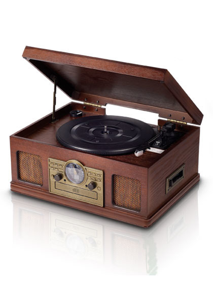 Platinum Gramofon s radiem, CD a kazetovým přehrávačem Platinium Music Center 5v1 E-6289