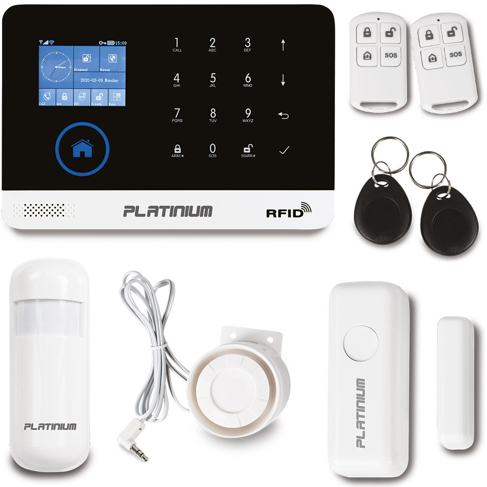 Platinium Bezdrátový domovní GSM alarm s Wi-Fi PG-103