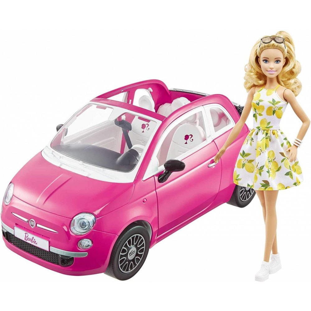 Levně Mattel GXR57 Barbie panenka a auto Fiat
