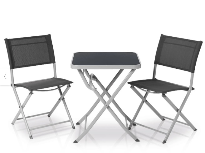 Idea skládací balkonový set kovový 2+1 Dora