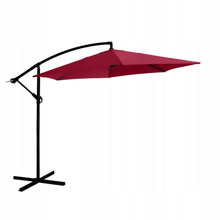 Slunečník Exclusive boční průměr 300 cm - bordó