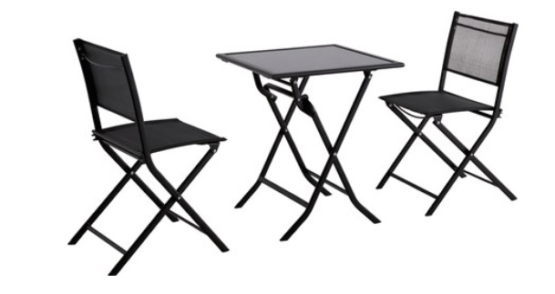 Horeca Skládací balkonový set kovový 2+1 Santorine