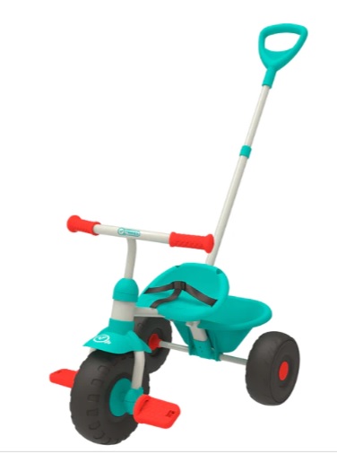 Levně Dětská multifunkční tříkolka TP Toys Early Fun tyrkysová