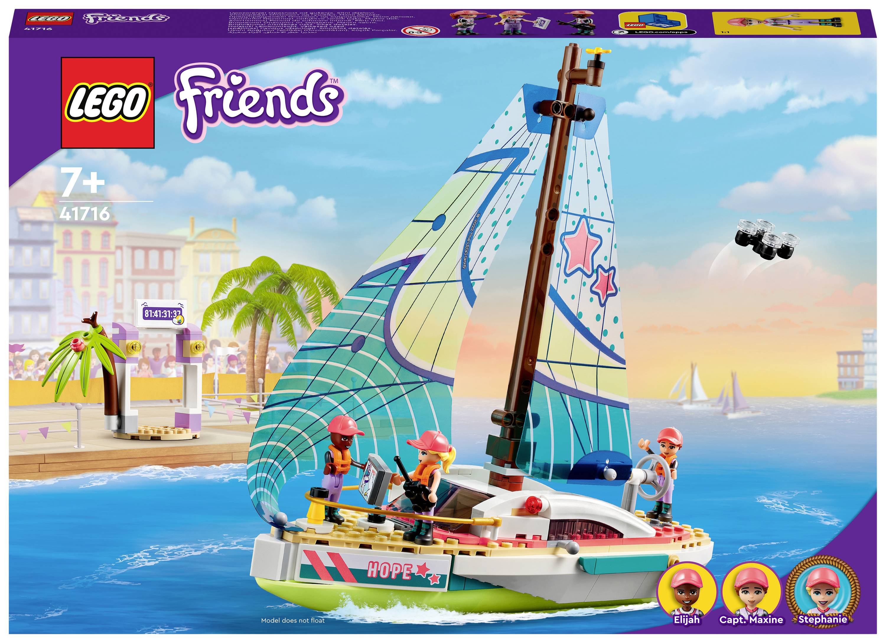 Levně LEGO Friends 41716 Stephanie a dobrodružství na plachetnici