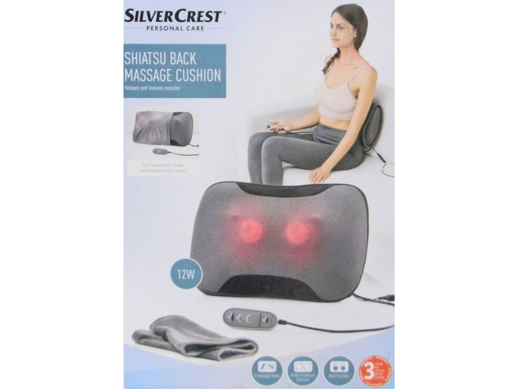 Levně Silvercrest Masážní Shiatsu polštářek zad SSNR 12 B3