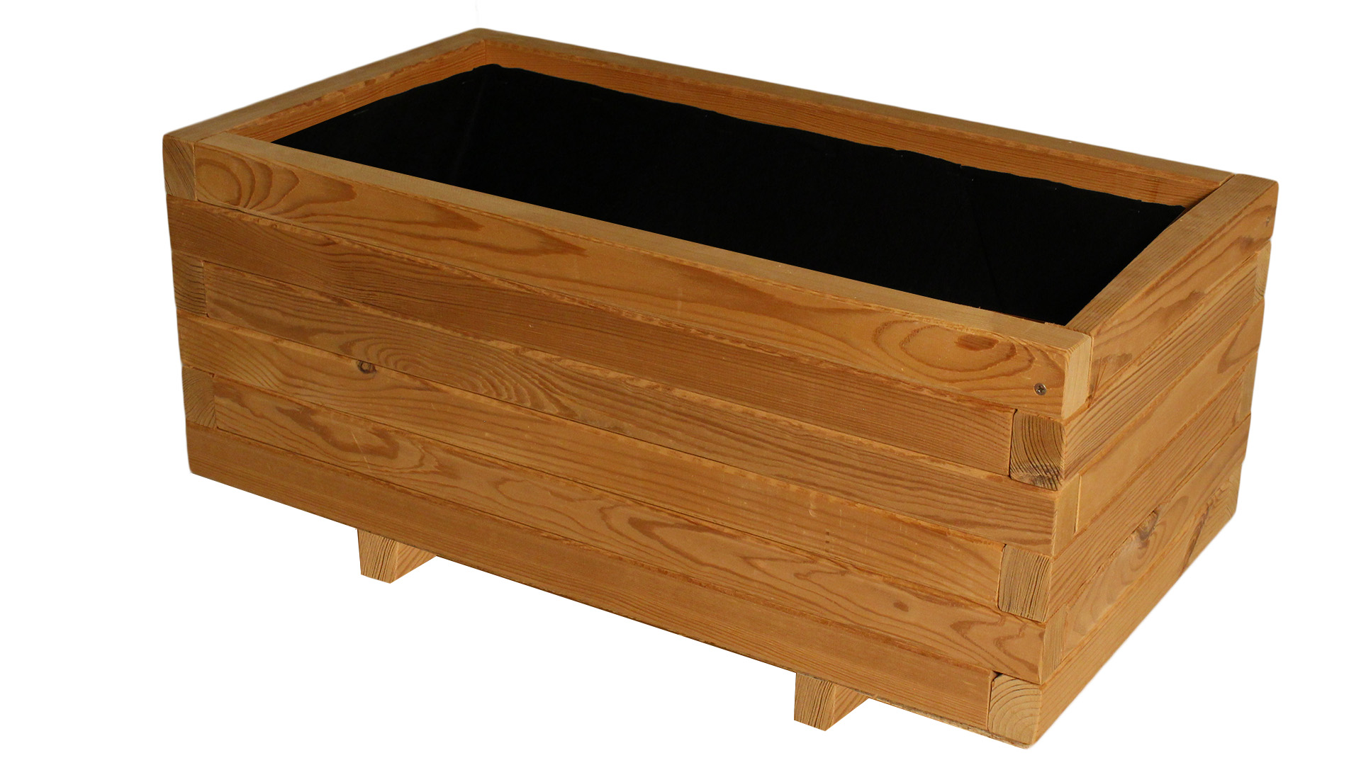 Levně Krušnohorský nábytek Dřevěný květináč 1KVT3 Flor THERMOWOOD 70 x 37 x 31 cm přírodní