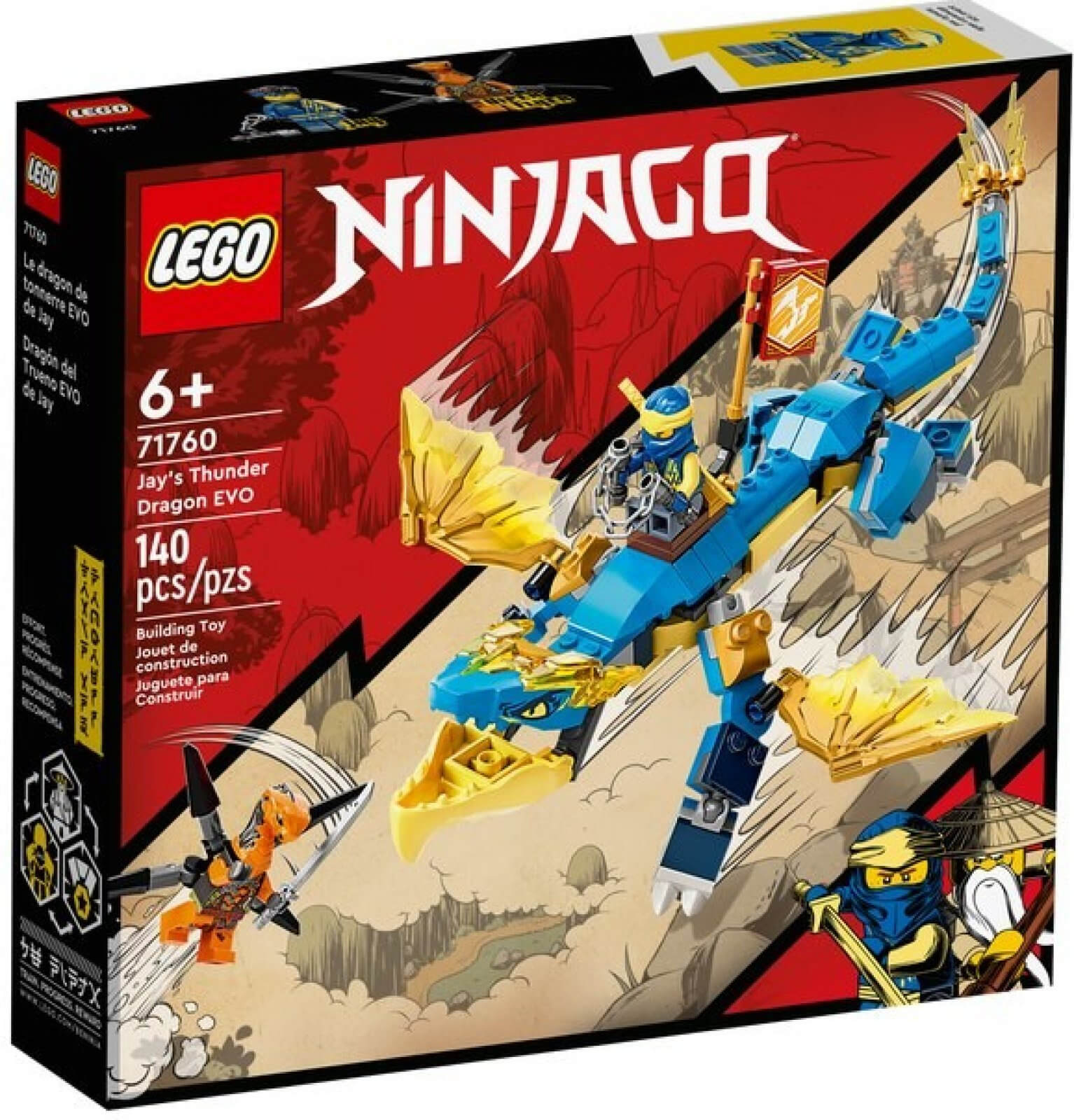 Levně LEGO Ninjago 71760 Jayův bouřlivý drak EVO