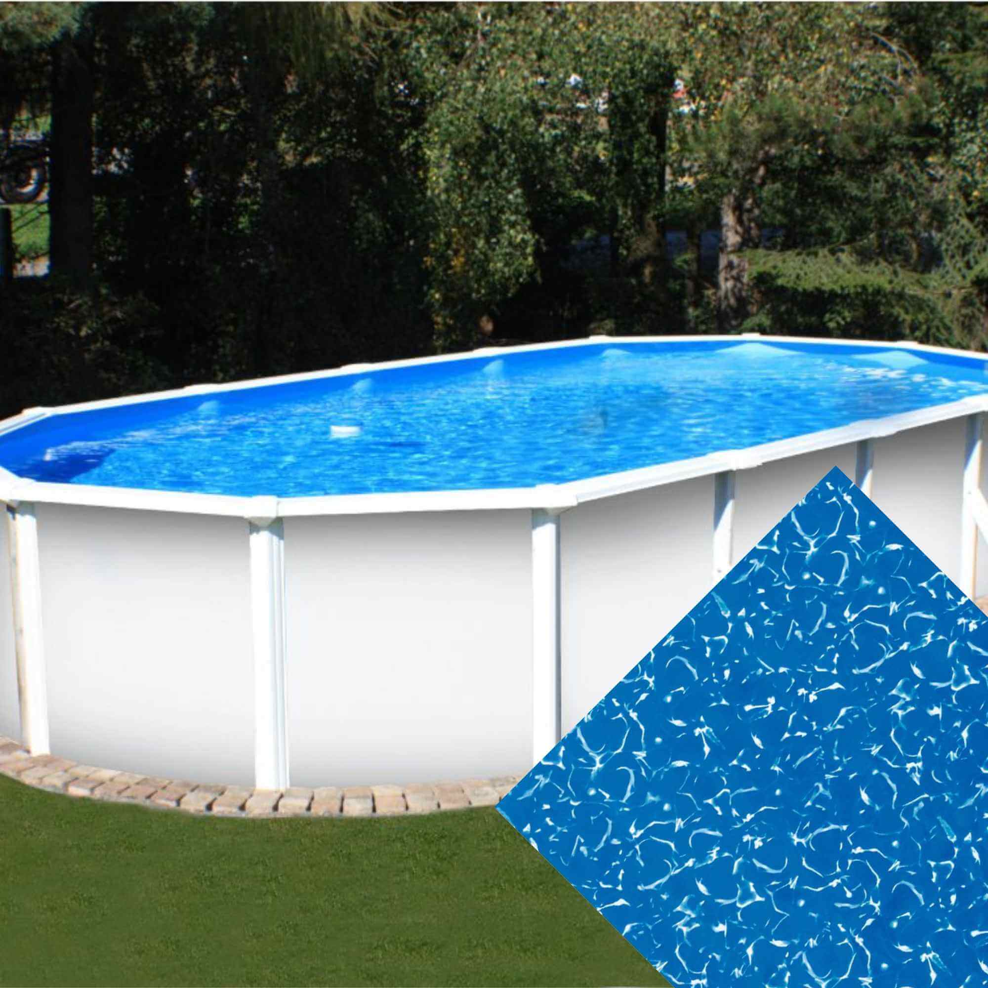 Levně Planet Pool Náhradní bazénová fólie Waves pro bazén 7,3 m x 3,7 m x 1,2 m