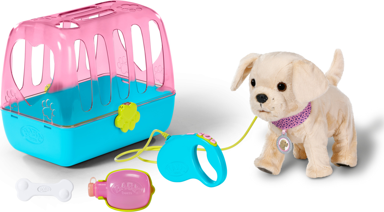 Zapf Creation Baby Born Můj veselý pejsek s přepravním boxem