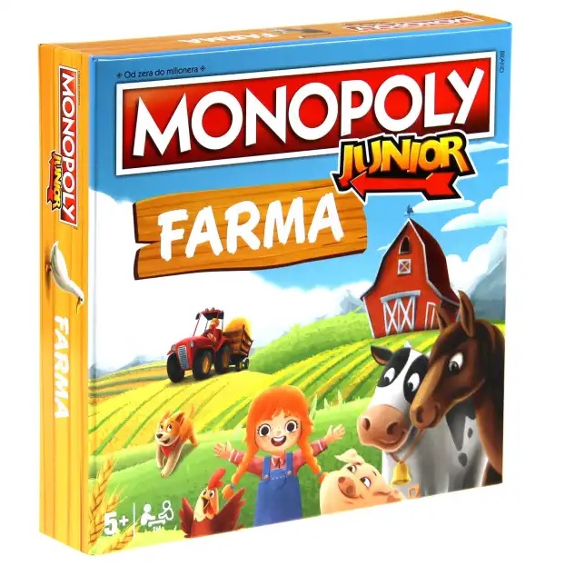 Hasbro Desková hra Monopoly Junior Farma CZ