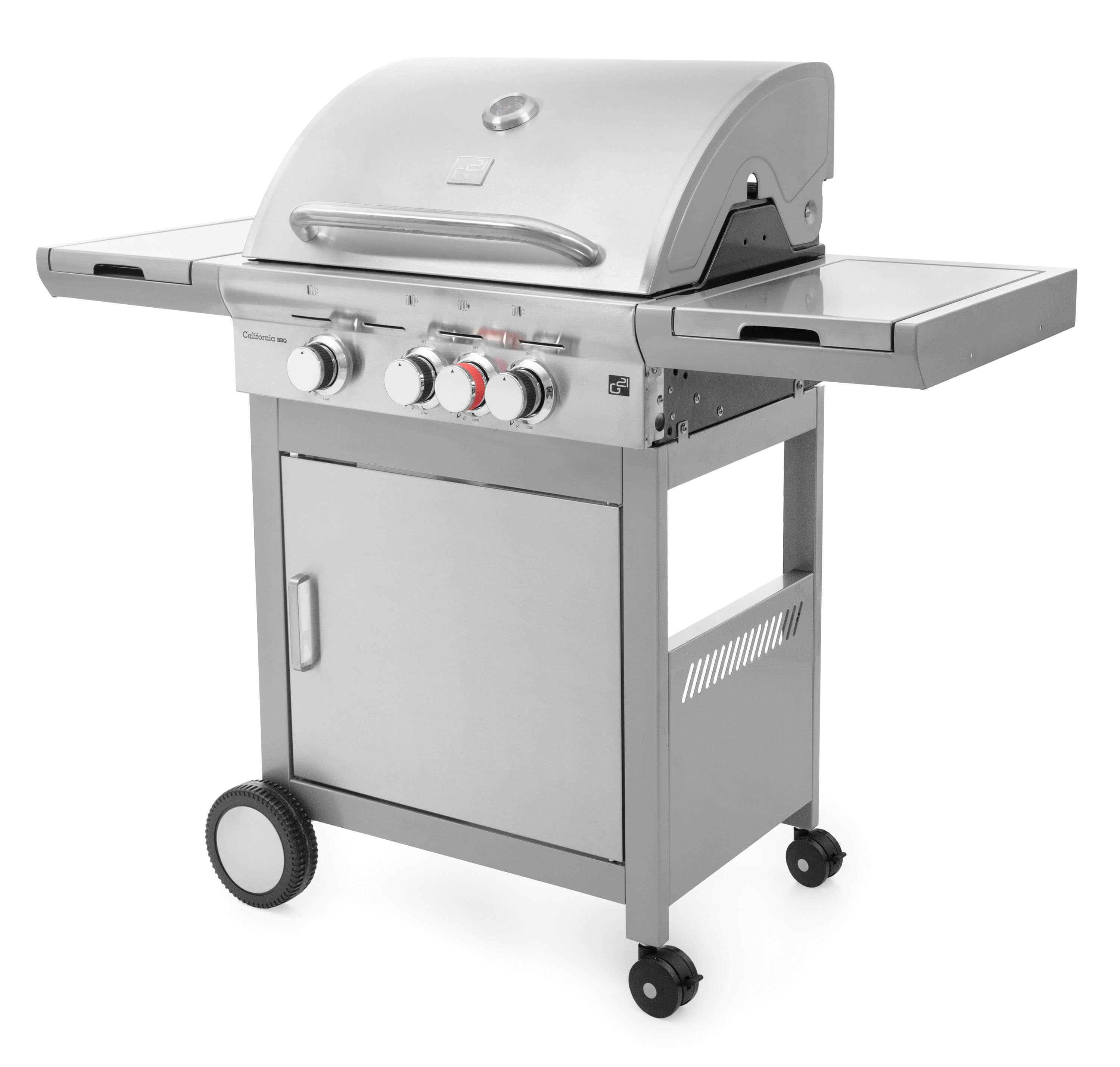 G21 Zahradní plynový gril 4 hořákyCalifornia BBQ Premium line 6390305  + zdarma redukční ventil